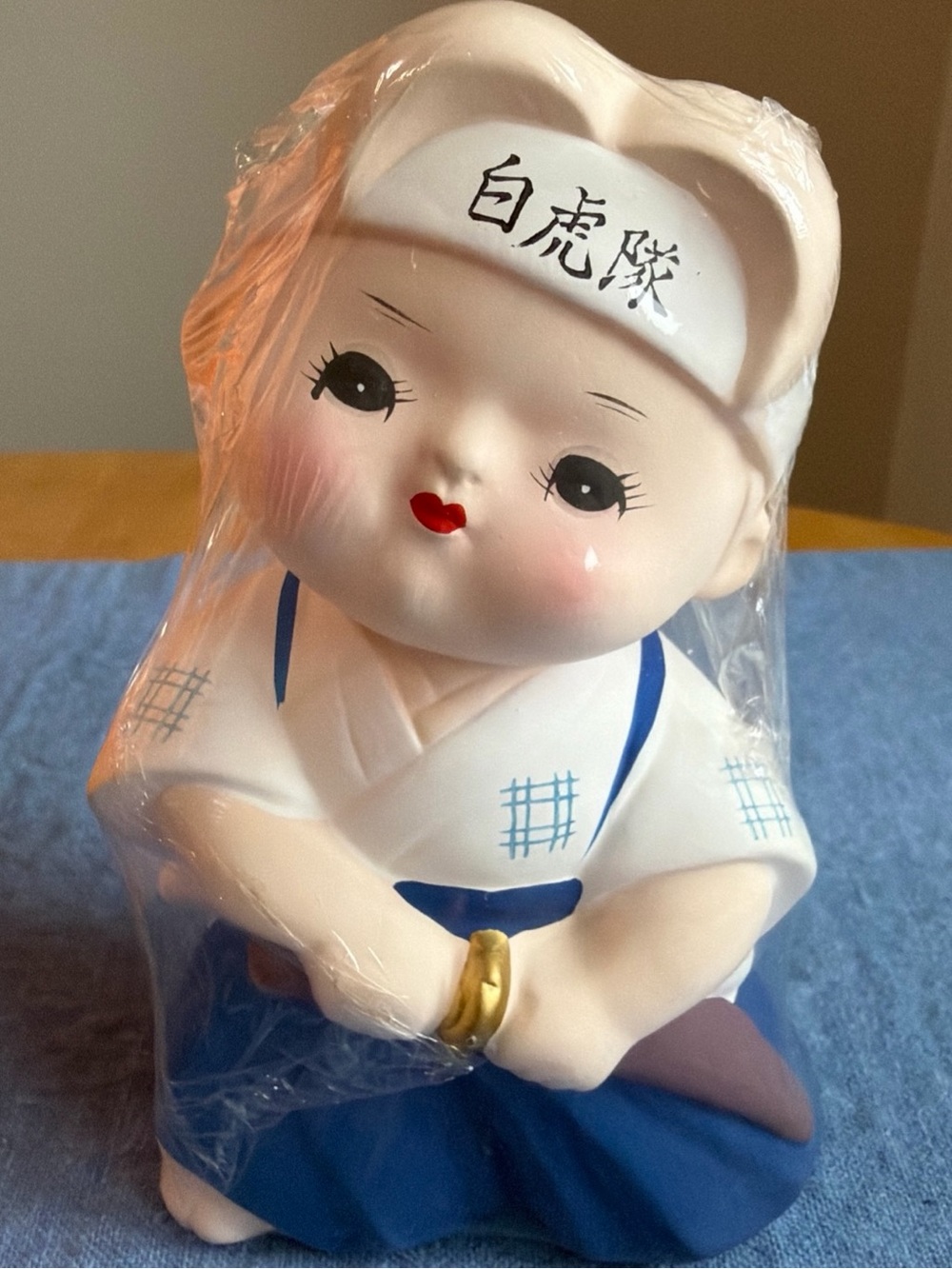 Vintage Miyuki Made in Japan Byakkotai, Ceramic Figurine UHD-43 w/ Original Box